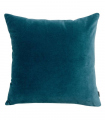 Coussin en Velours ELISE Bleu Riviera - Choix de Tailles