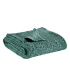 Jeté de canapé/ Couvre-lit 100% coton TANA Vert de Gris