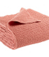 Jeté de canapé/ Couvre-lit 100% coton Rose