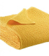 Jeté de canapé/ Couvre-lit 100% coton lavé Jaune 240 X 260 cm