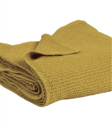 Jeté de canapé/ Couvre-lit 100% coton lavé Badiane 240 X 260 cm