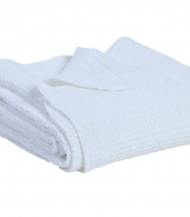 Jeté de canapé/ Couvre-lit 100% coton lavé Blanc 240 X 260 cm