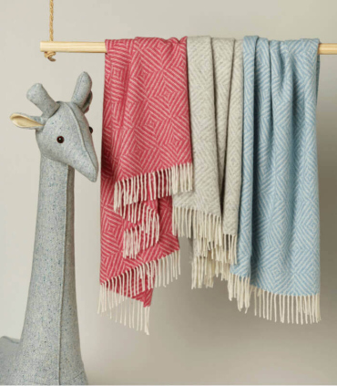 Plaid bébé Diamond Baby Grey