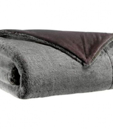 Plaid Fausse Fourrure KINTA Cacao 130X160 cm