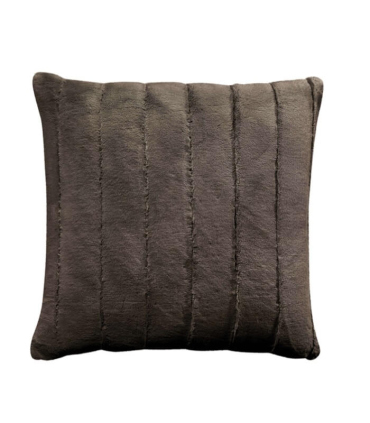 Coussin Fausse Fourrure Ours Brun 45 X 45 cm