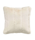 Coussin Fausse Fourrure Blanc Ivoire 45 X 45 cm