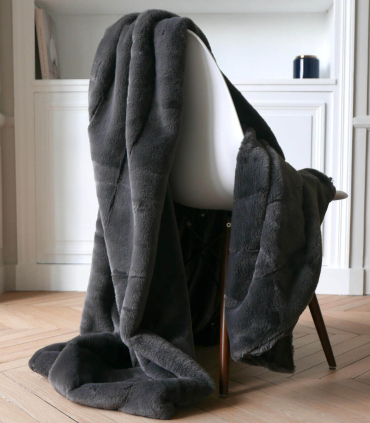 Plaid Fausse Fourrure Ours Brun 140 X 180cm