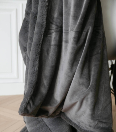 Plaid Fausse Fourrure Ours Brun 140 X 180cm