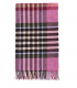 Plaid Laine Ecossais Framboise - Collection Country 140X185 cm