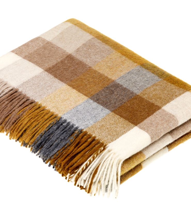 Couverture Plaid En Pure Laine Mérinos Sheepmania - 160x200 Cm - TOG 10.5 - Multicolore