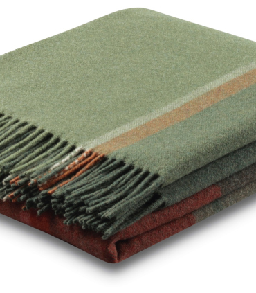 Plaid Cachemire Écossais Vert 130 X 170 cm - Collection VENICE