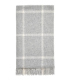 Plaid Laine Mérinos Carreaux Gris 140 X 185 cm