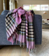 Plaid Laine Ecossais Framboise - Collection Country 140X185 cm