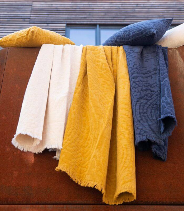 Plaid Coton Ines Bronze - Choix de Tailles