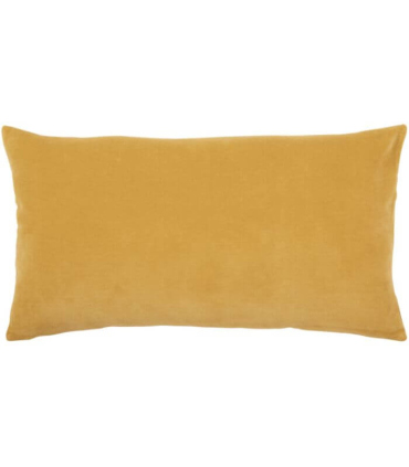 Coussin en Velours ELISE Jaune Maïs - Choix de Tailles