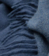 Plaid Cachemire et Laine Bleu Indigo 150 X 200 cm -  Collection VENICE