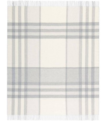 Plaid Cachemire à Carreaux Écru 130 X 170 cm - Collection VENICE