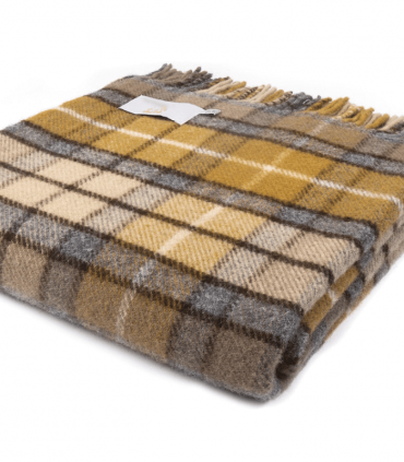 Plaid Pure Laine Écossais Buchanan 150 X 183 cm