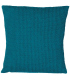 Coussin Coton MAIA Bleu Topaze - Choix de Tailles