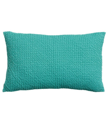 Coussin Coton MAIA Bleu Lagon - Choix de Tailles