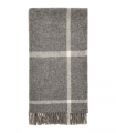 Plaid Naturel Pure Laine Gris 135 X 195 cm