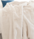 Plaid / Couvre-Lit Fausse Fourrure Blanc Ivoire 170 X 220cm