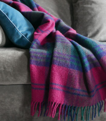 Plaid Pure Laine Écossais Lindsay 150 X 183 cm