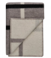 Plaid Pure Laine Design Knut Gris 135 X 200 cm