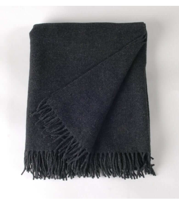 Plaid Gris Anthracite Laine Must