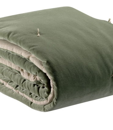 Plaid Noué Velours ELISE Verveine 140 X 200 cm