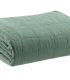Jeté de canapé/ Couvre-lit 100% coton TITOU Vert de Gris - Choix de tailles