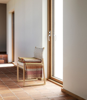 Plaid Pure Laine FRI Rouge et Vert clair 150 X 200 cm