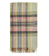 Plaid Laine Ecossais Kintyre Vert et Rose 140 X 185 cm