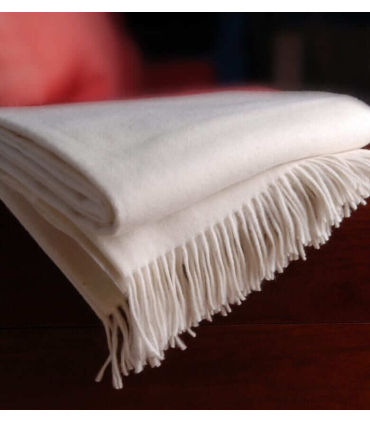 Plaid Cachemire Blanc