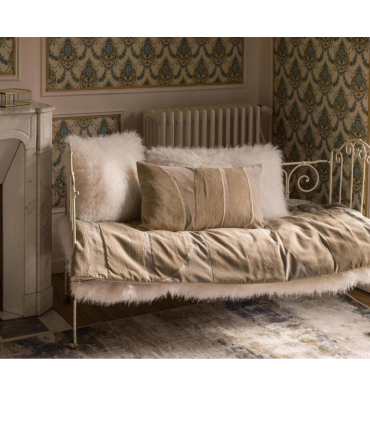 Plaid Fausse Fourrure Neige Imitation Mouton  - 130x160 cm