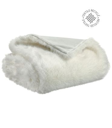 Plaid Fausse Fourrure Neige Nolan - 130x170 cm