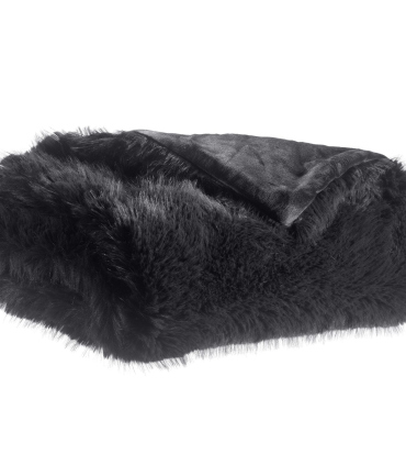 Edredon/Chemin de Lit Fausse Fourrure Caviar - 85x200 cm