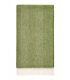 Plaid Laine Mérinos Chevrons Vert 140 X 185 cm