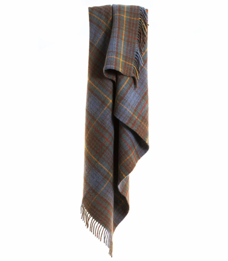 Couverture Vintage En Laine Tartan Royal Scot - Motif écossais - 50"x65"