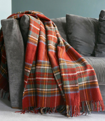 Plaid Laine Ecossais Tartan Antique Royal Stewart