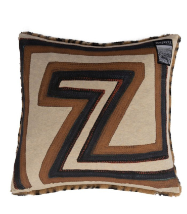 Coussin Fausse Fourrure Luxe Tigre - 50 x 50 cm