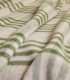 Plaid Laine Carreaux Vert et Beige 150 X 240cm - Collection Aspen