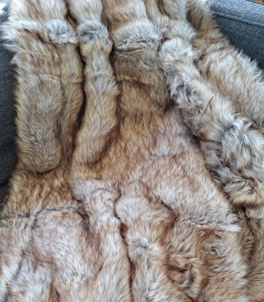 Plaid Fausse Fourrure Oslo Taupe 130X170cm