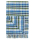 Plaid Laine Marano Bleu et Vert 130 X 190 cm