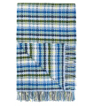 Plaid Laine Marano Bleu et Vert 130 X 190 cm