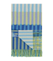 Plaid Laine Murazzi Bleu et Vert 130 X 190 cm