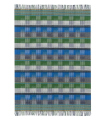 Plaid Laine Tasara Bleu et Vert 130 X 190 cm