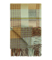 Plaid Laine Tasara Ocre et Vert 130 X 190 cm