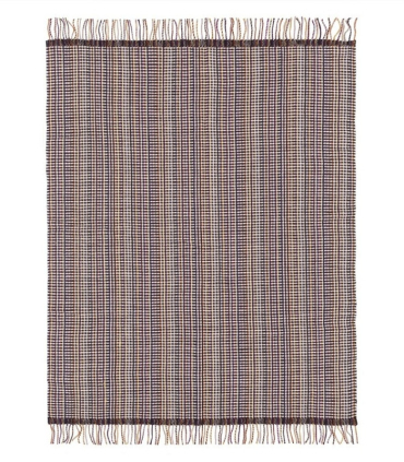 Plaid Laine Ashbee déplié à plat pour vue complète Designers Guild