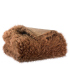 Plaid Fausse Fourrure Acajou Imitation Mouton  - 130x160 cm